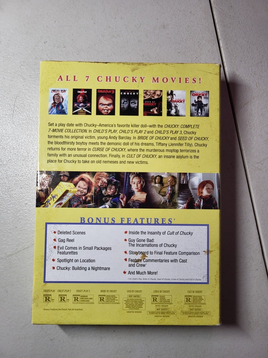 Chucky: Complete 7-Movie Collection [DVD] CIB Free Shipping
