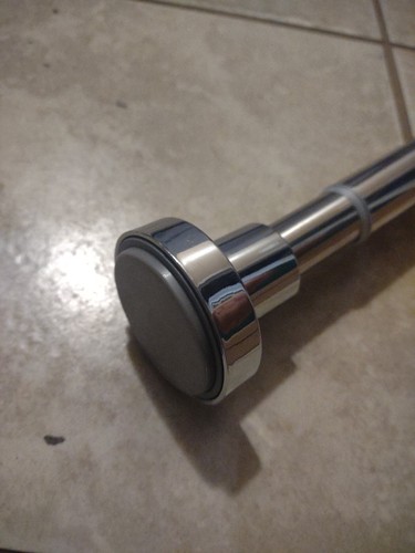 BRIOFOX Tension Curtain Rod 43-73 Inches CHROME For Shower Or Windows - Picture 4 of 4