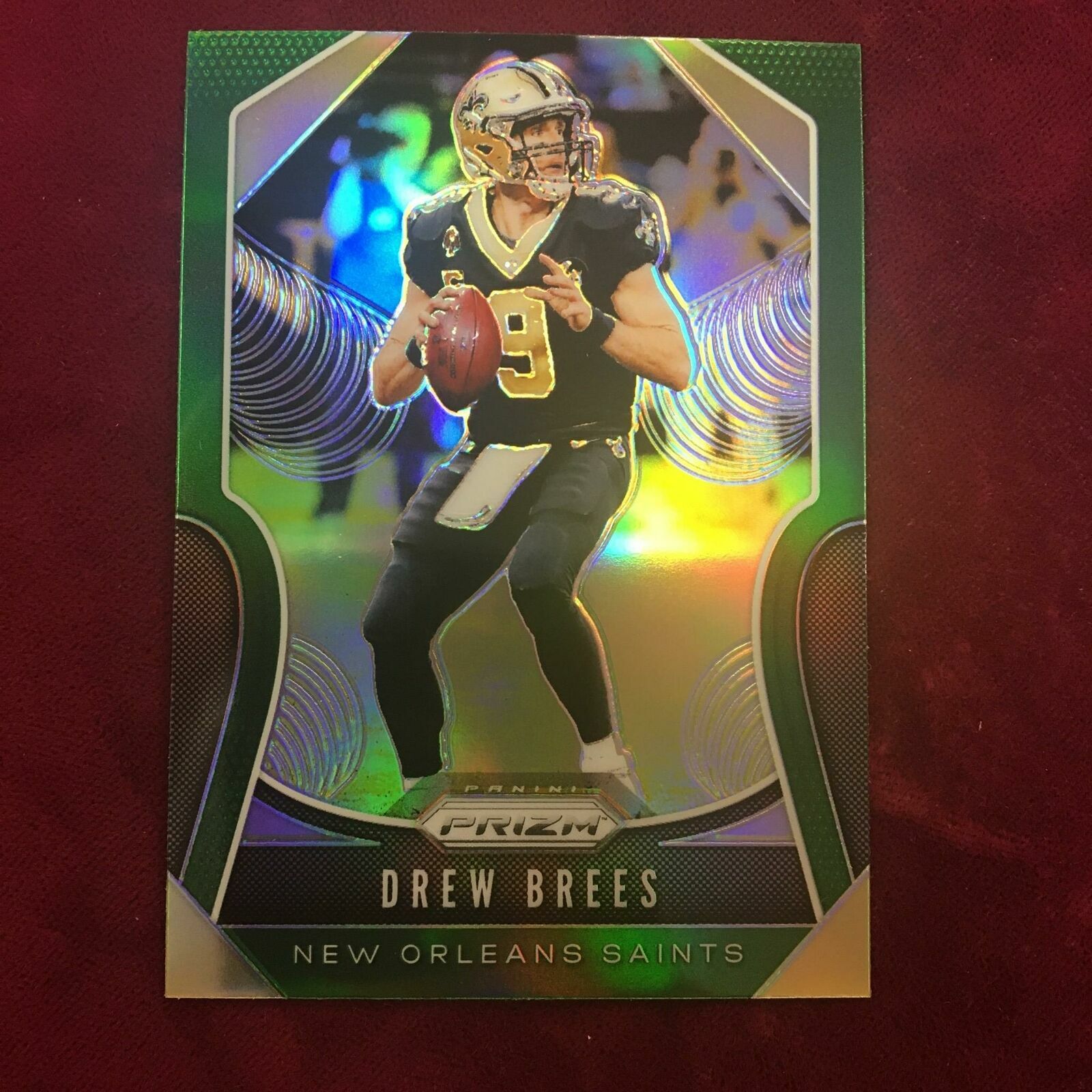 2019 Prizm DREW BREES Green #186 New Orleans Saints @JY50