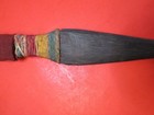 NATIVE HAND MADE KNIFE HORN HUMAN EFFIGY OLD AMERICAN? ANTIQUE ORIGINAL RARE FAC — photo 10