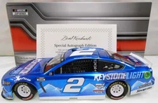 BRAD KESELOWSKI 2021 KEYSTONE LIGHT AUTOGRAPHED LIQUID COLOR 1/24 ACTION