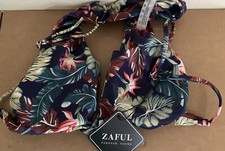 Zaful Forever Young Women Bikini Top Floral Print, Size US 8