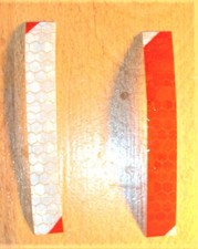 10 X Bike safety reflective tape sticker strips 1 x 6 cm bicycle .