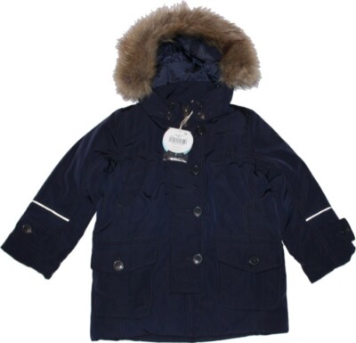 Aigle Daunenjacke blau NEU Gr.6 Jahre/116 Fellkapuze Parker Hametti