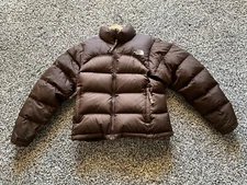 North Face BROWN Vintage 96 Retro 700 Down Women's Puffer Jacket XS