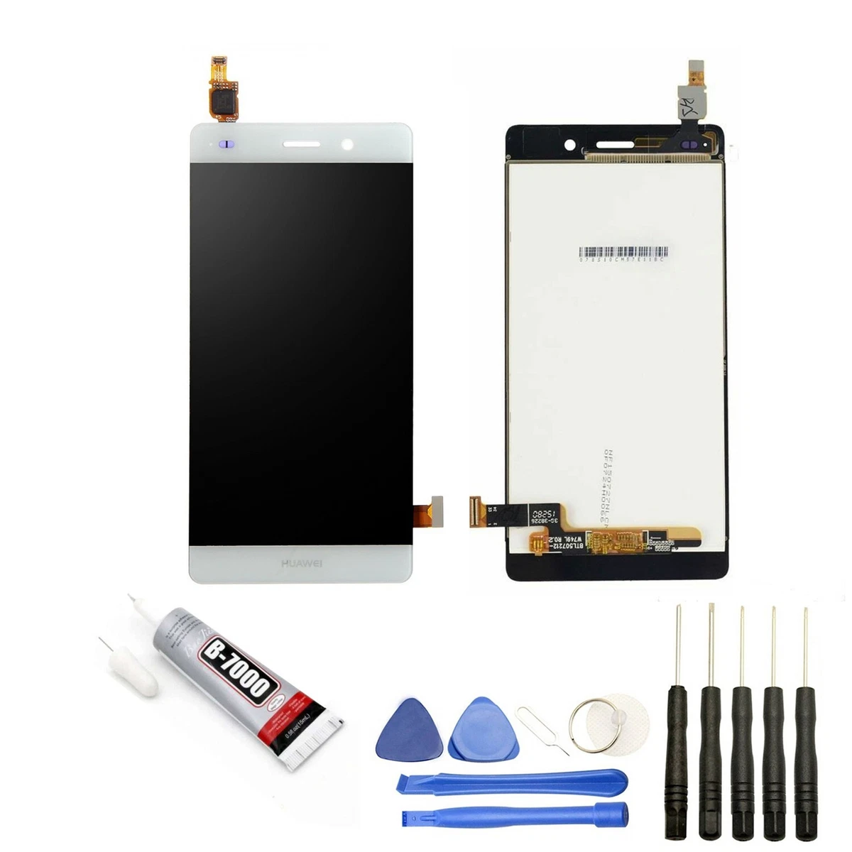 Écran LCD Complet Avec Châssis Pour Huawei P8 Blanc - Remplacement Neuf - TVA Récupérable