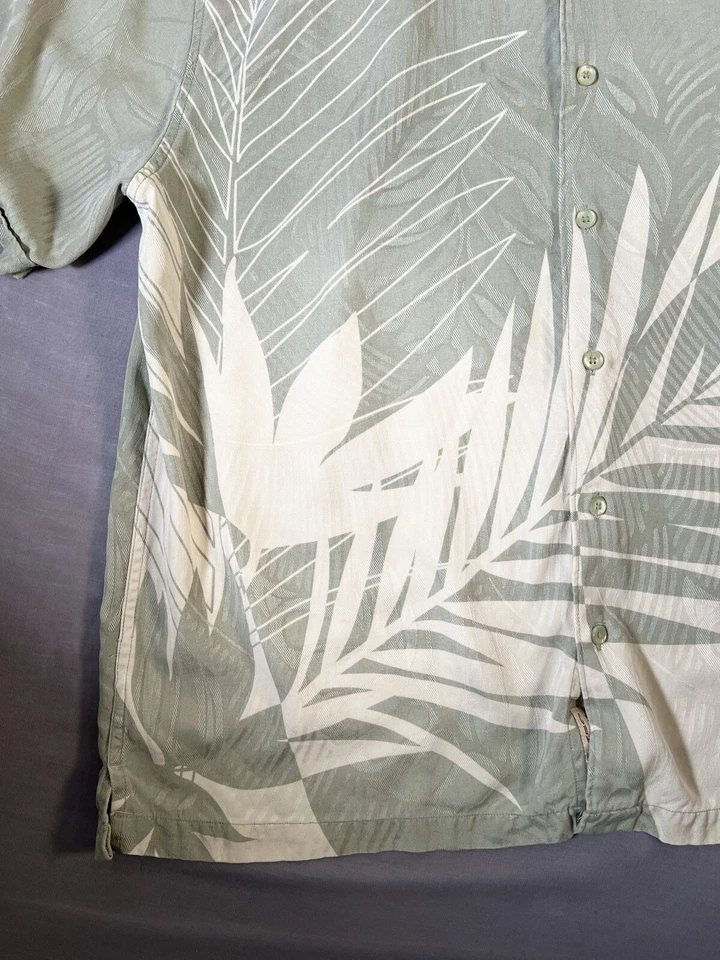 Camisa Cubavera Para Hombre Extra Grande 100% Seda Floral Hawaiana Heritage Fit XL A6 Foto 2 de 4