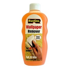 Rustins Wallpaper Remover 300ml for All Papers Makes Water Wetter Makes 20Litres