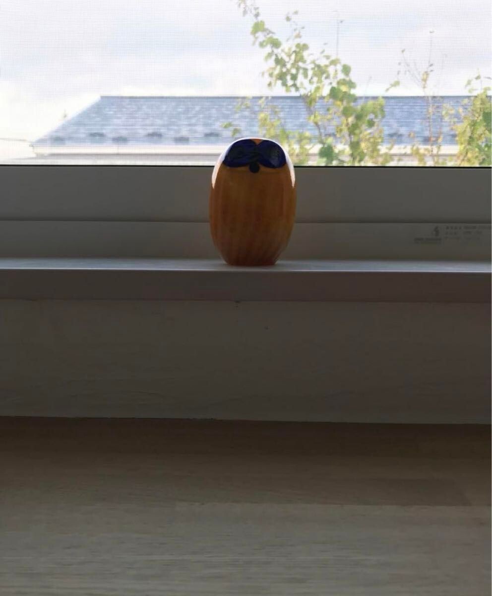 iittala Oiva Toikka Northern Owl Bird Yellow Glass Figurine iittala Oiva Toikka Northern Owl Bird Yellow Glass Figurine