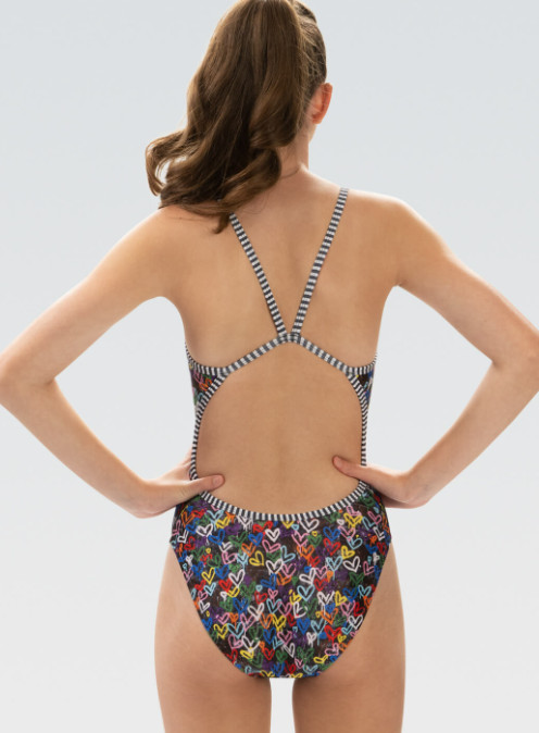 DOLFIN ' UGLIES ' LOVE WINS STRING BACK ONE PIECE ' WOMENS ' SIZE 30