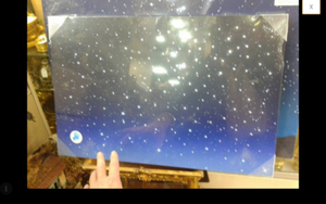 Détails Sur Panneau Lumineux Ciel étoiles Cm40x60x25 Effet étoiles Fibre Optique Crèche