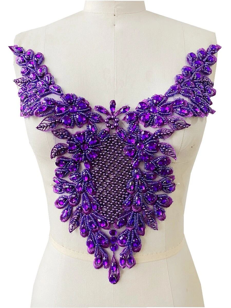 Neckline applique top
