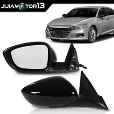 Black Side Mirror Pair 3pin Fit For Honda Accord 18-21 2022 1.5l Black Side Mirror Pair 3pin Fit For Honda Accord 18-21 2022 1.5l