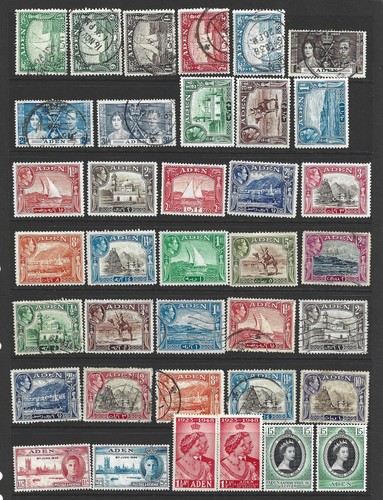 ADEN Ex Old Time Selection of Odd Lightly M/M & used examples. (183)