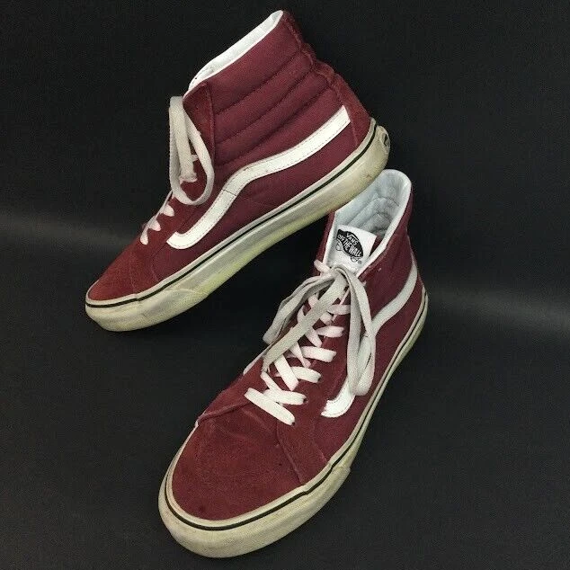 Vans OTW SK8 Hi Scarpe scamosciate rosso bordeaux da uomo taglia 7 5 donna taglia 9 721277