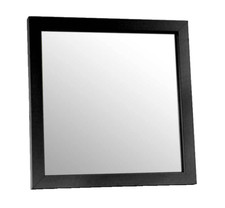 SPECCHIO DA PARETE NERO CORNICE LEGNO MDF MURO CLASSICO MODERNO 30*30 cm