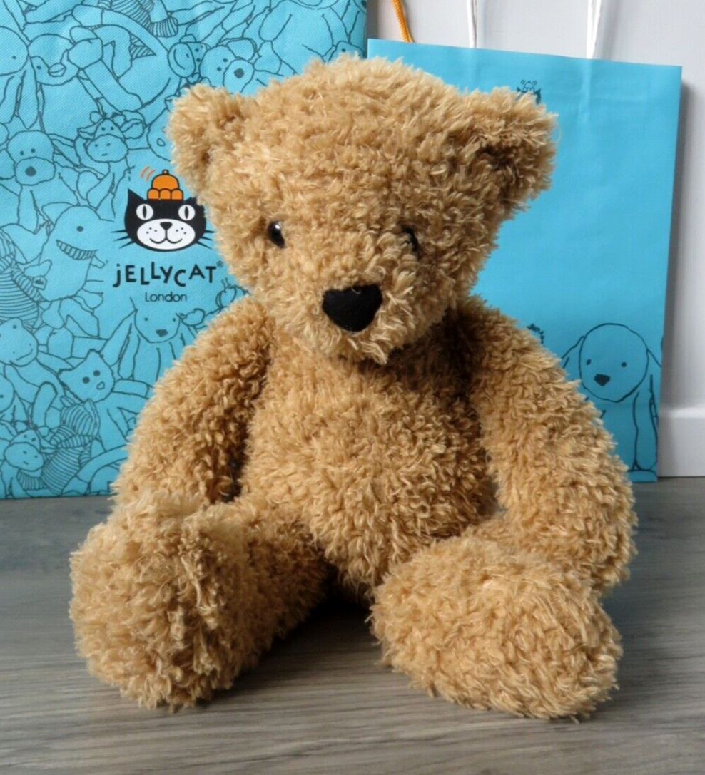 JELLYCAT LONDON THEODORE CURLY BURLY TEDDY BEDTIME BEAR SOFT TOY J6237  RETIRED