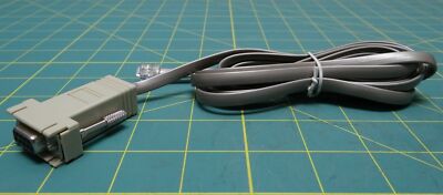 DB9 Female to RJ45 Female Console Adapter With RJ45 to RJ45 Gray Cable NEW