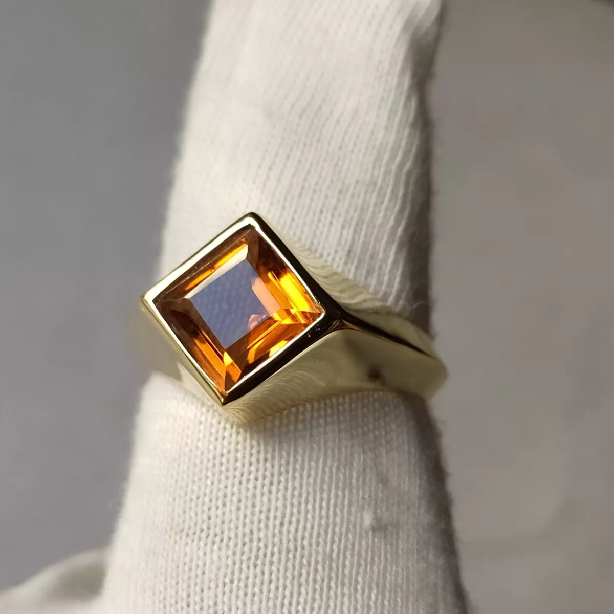 Citrine men's ring sale