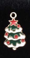 Christmas Tree Enamel Bangle Pendant charm Necklace Pendant Charm C23 Style RG