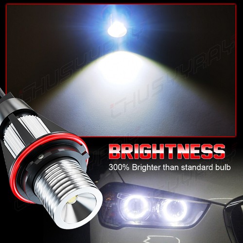 For BMW 630Ci 645Ci 650i M6 04-07 White Halo LED Angel Eyes Marker Light Bulb - Picture 5 of 12
