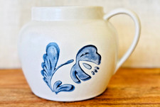 Pfaltzgraff Blue Floral Handle Bean Pot Yorktowne USA. NO LID. VINTAGE No. 70