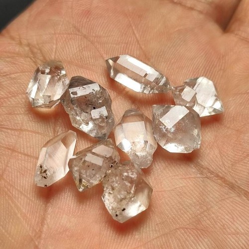 9g/9pcs 12-16mm Top Quality Herkimer Diamond Quartz Crystal Healing Stone 4342 - Picture 5 of 5