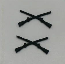 Original US Vietnam Era Army Infantry Officer Subdued BOS Collar Insignia Pin