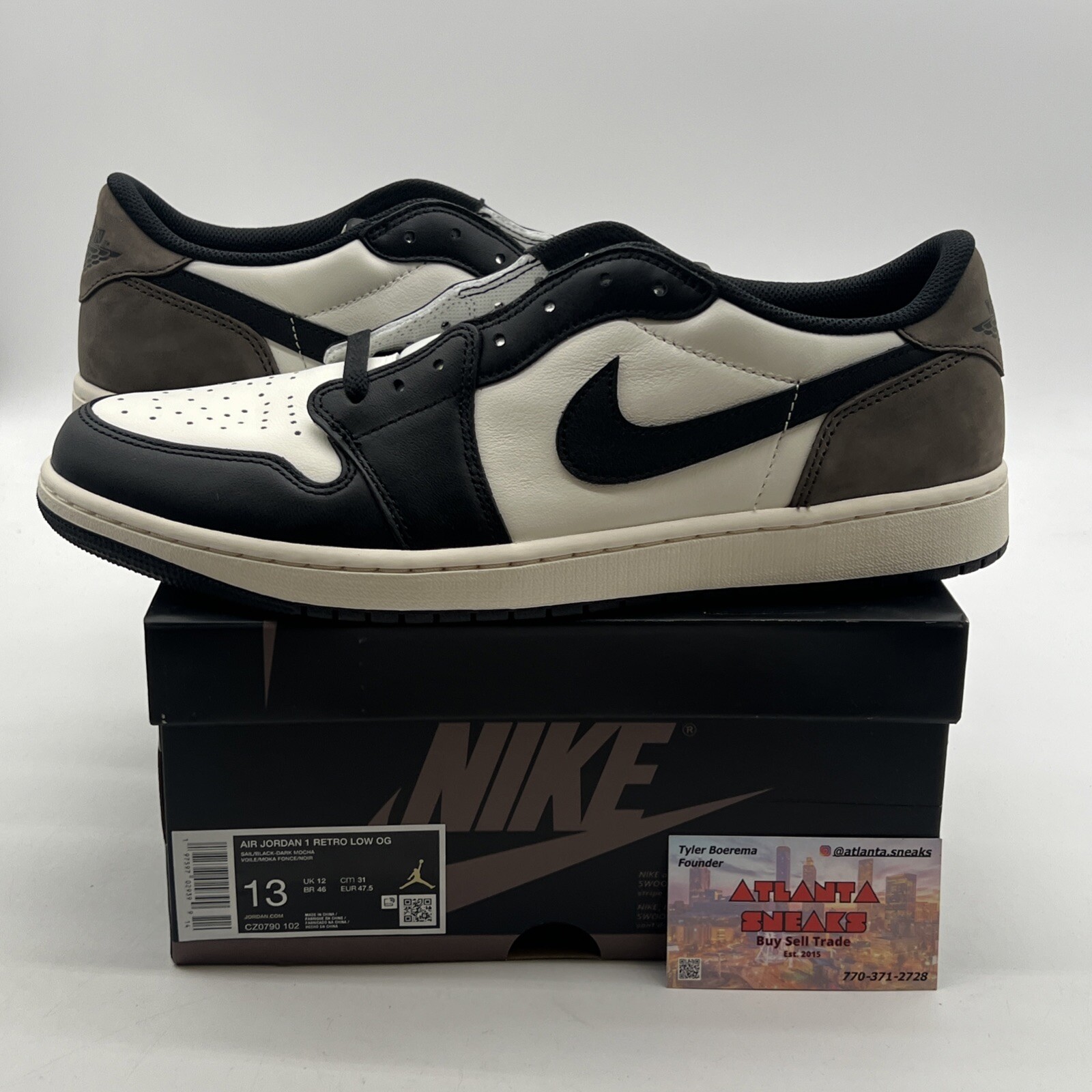 Size 13 - Air Jordan 1 Retro OG Low Mocha