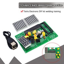 DIY Game Board Kit 51 SCM Chip Retro Electronic Soldering Practice Console NEW