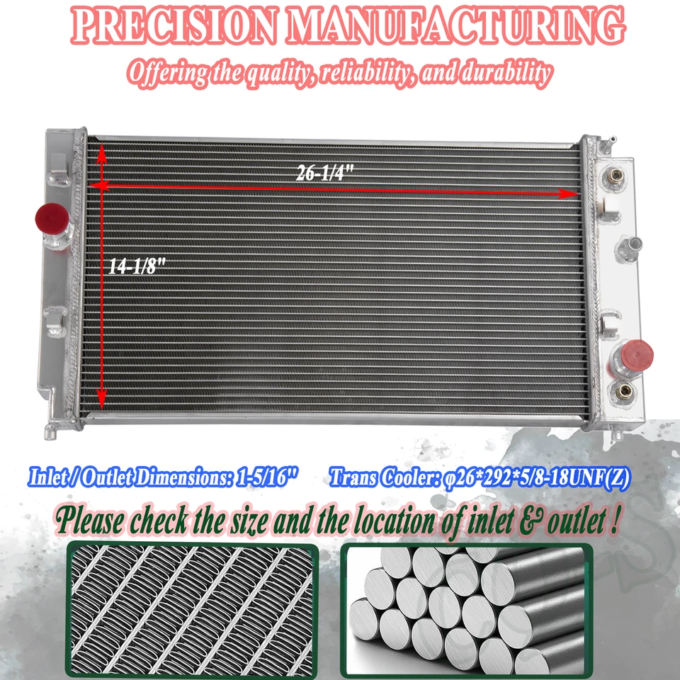 3ROW Radiator Shroud Fan Fit 1997-2005 Chevy Malibu Pontiac Grand Am Oldsmobile - Imagem 4 de 4