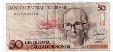 Brazil 1x100 Cruzeiros 1984 - 1x500 Cruzados 1990 - 1x50 Cruzeiros 1981