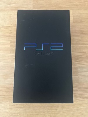 Sony PlayStation 2 (PS2) Konsole Schwarz mit 3 Controllern & 8 MB Memory Card