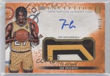 2022-23 Topps Inception OTE Overtime Elite Patch Auto Orange 4/10 TJ Clark