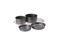 Snow Peak Titanium Multi Compact Cookset Ultralight Camping Cookware Set wit...