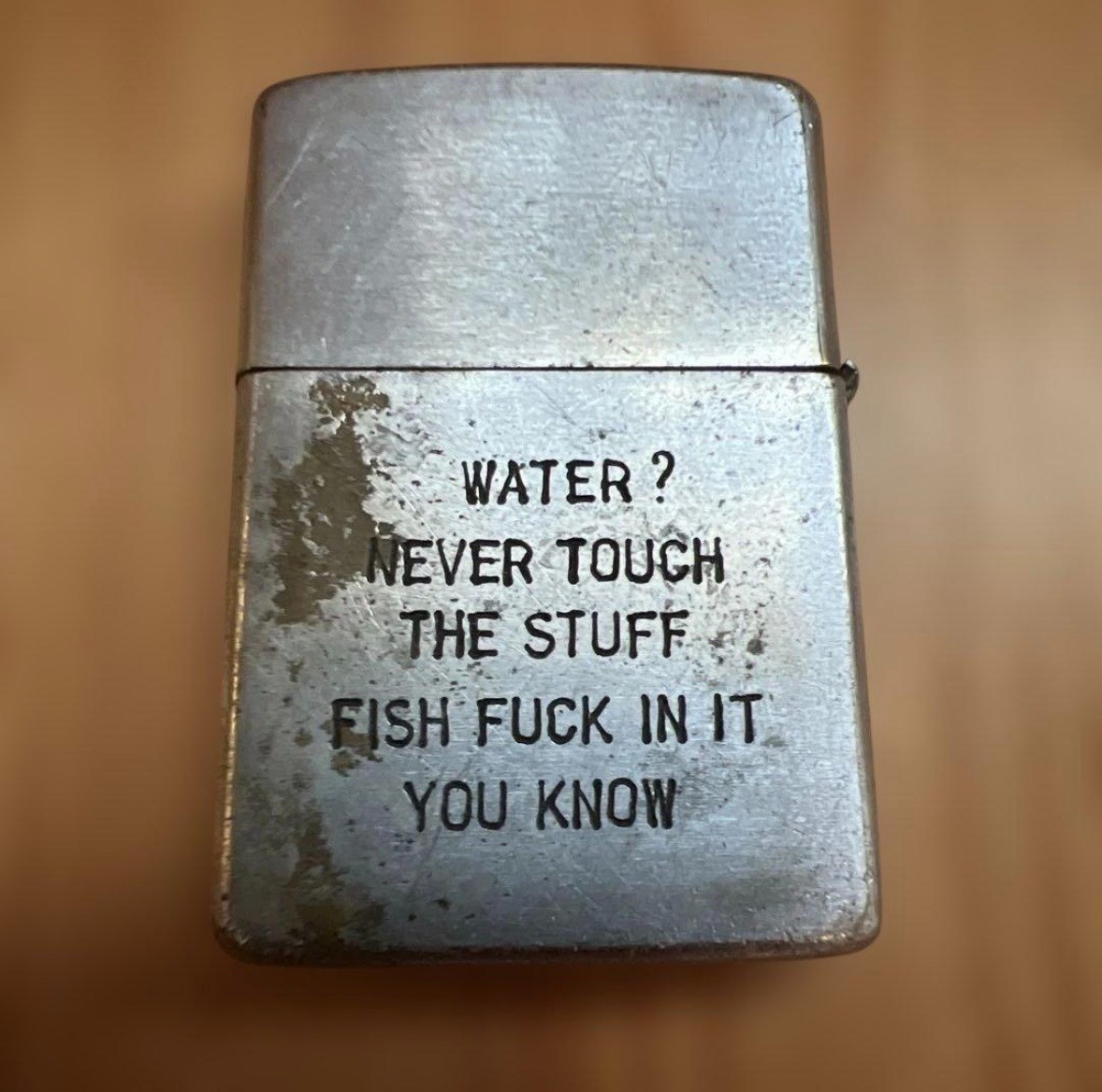1968 Vietnam Zippo Lighter Snoopy Peanuts Engraved Vintage Limited