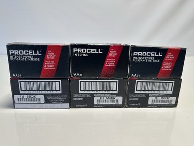 144 AA Duracell Procell Intense Alkaline Batteries 1.5V (PX1500, LR6)