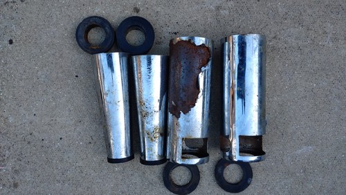 Jinlun Jl125 11 2008 Fork Guard Trims & Rubbers Rough Condition Cheap Job Lot