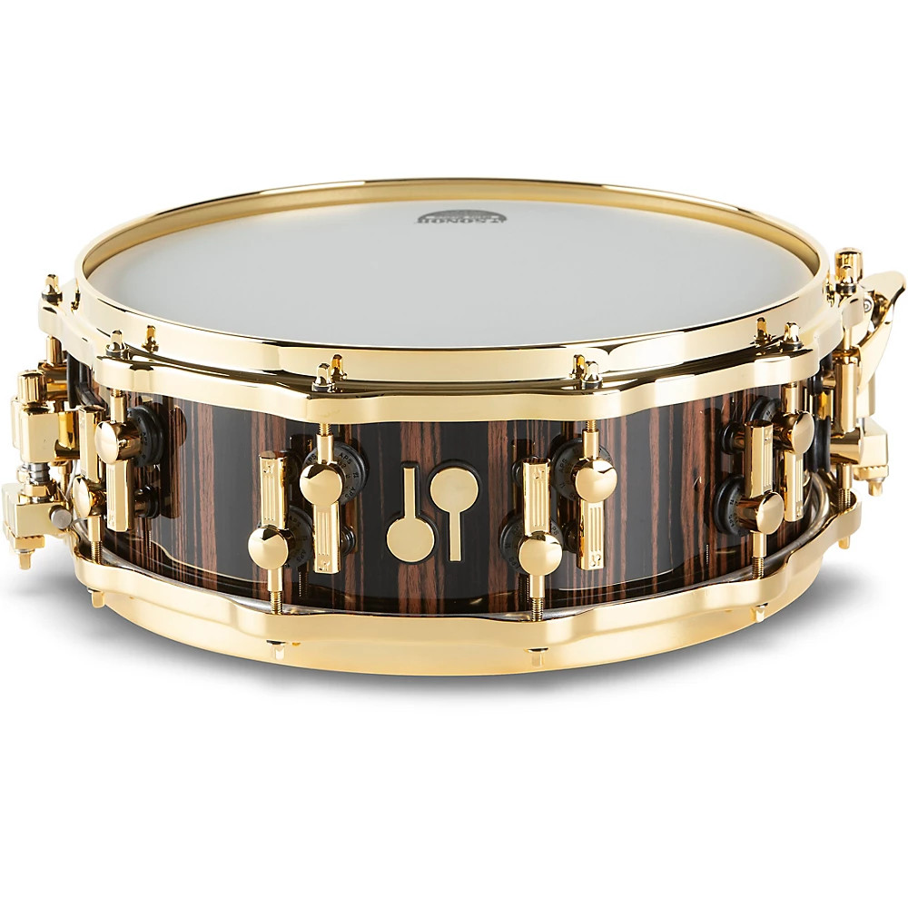SONOR SQ2 Heavy Beech Snare Drum Ebony High Gloss Gold Hardware 14 x 5 in 343390₽