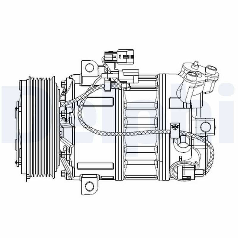 DELPHI-OE CS20477 Compressor, air conditioning for NISSAN,RENAULT