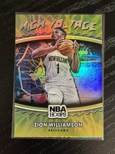 2021-22 Panini NBA Hoops Zion Williamson High Voltage #16 New Orleans Pelicans