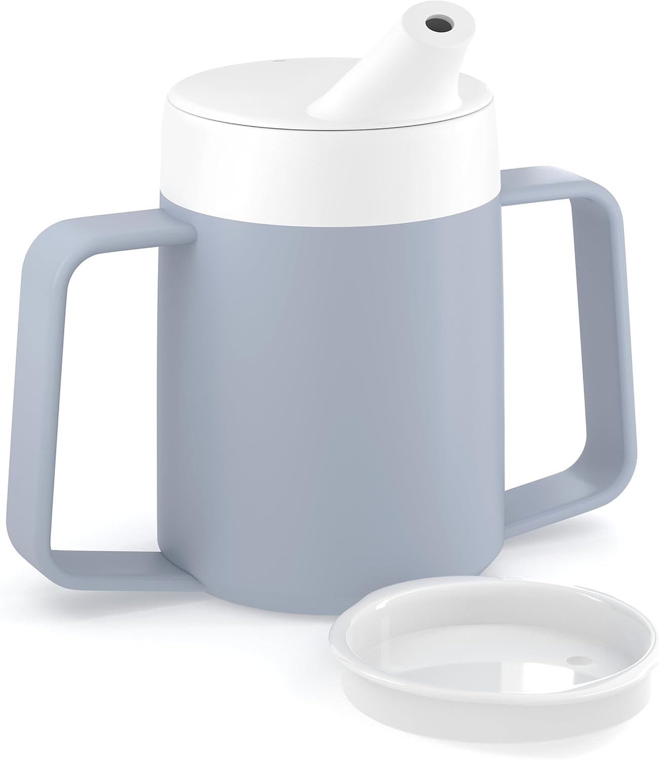 2 Handles 165Ml Grey Adult Drinking Mug/Drinking Cup/Sippy Cup/Non Spill Cup
