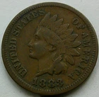 US 1883 Indian Head Cent  **