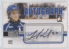 2009-10 ITG Heroes and Prospects Auto Jared Staal #A-JS Auto 0a3