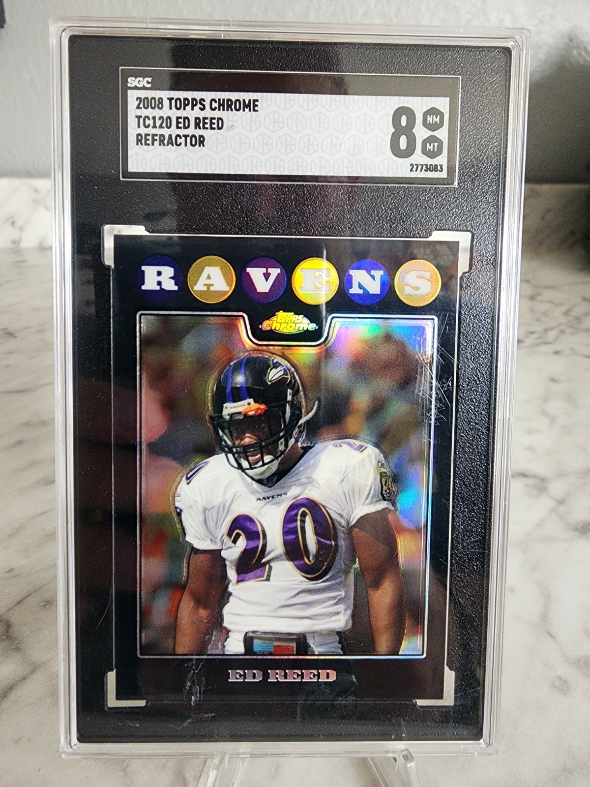 Ed Reed 2008 Topps Chrome #TC120 Refractors Baltimore Ravens