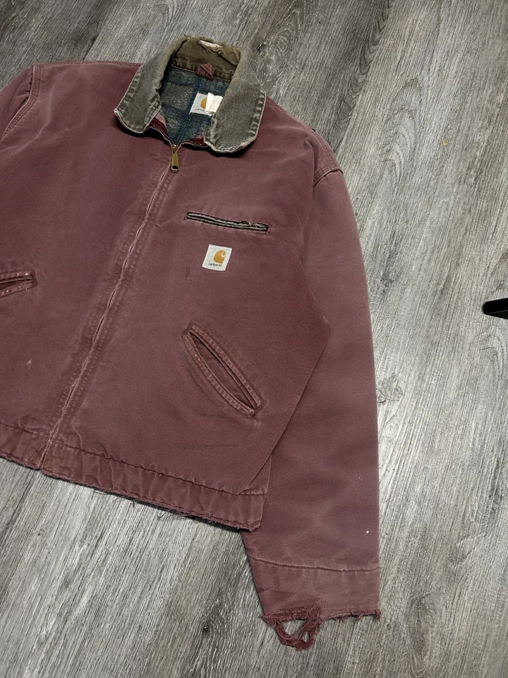 Chaqueta Carhartt JB1236 Redwood Detroit XL de colección RARA Foto 2 de 4