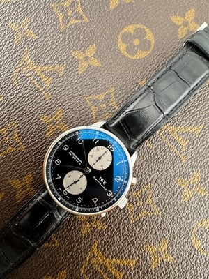 IWC Portuguese Chronograph Automatic Warranty Original Black Dial