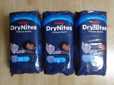 HUGGIES Pants Dry Nites Pyjama Pants 8-13 Jahre 30-48 Kg 3Pck. a 9 Stück