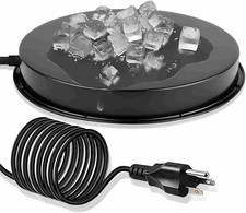 Chicken Water Heater for Winter, 110Watt Thermostat Heated Poultry Waterer Base
