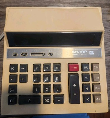 VTG Sharp Compet QS-1122A 10 Digit Desktop Electronic Calculating Machine